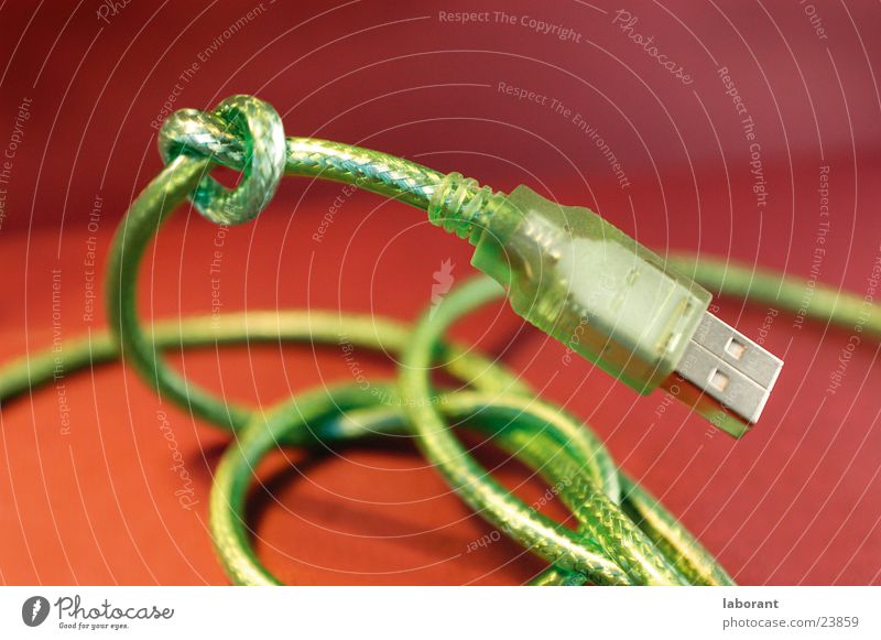Firewirekabel2 Stecker Draht grün Elektrisches Gerät Technik & Technologie Kabel Verbindung