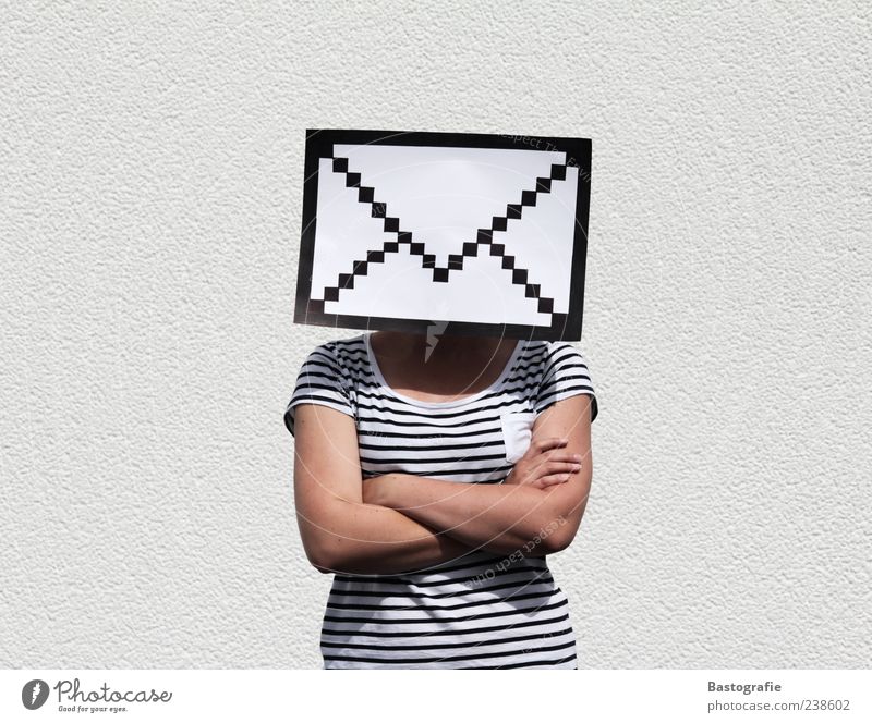 Briefkopf feminin E-Mail Post Information Internet Webdesign Kontakt Piktogramm Briefumschlag Bildpunkt Postfach Farbfoto außergewöhnlich Symbole & Metaphern