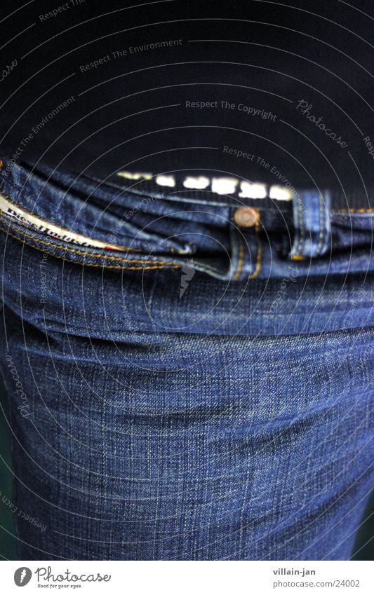 jeans Hose Diesel Hosentasche Hüfte Fototechnik Jeanshose blau