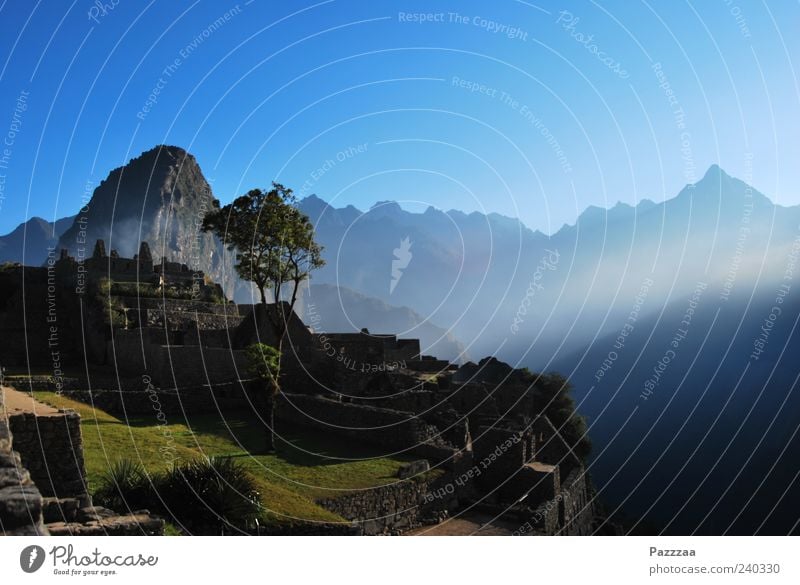 Guten Morgen, Machu Picchu! Ferien & Urlaub & Reisen Tourismus Ausflug Sightseeing Expedition Berge u. Gebirge Natur Anden Peru Machu Pichu Ruine Inka