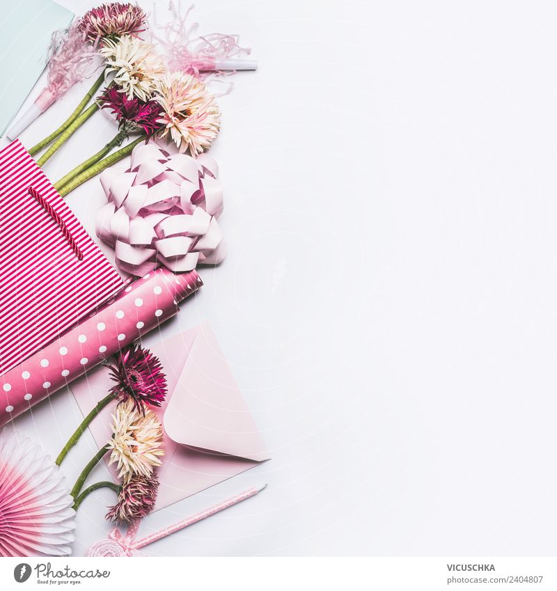 Geschenk und Blumen verpacken kaufen Stil Design Dekoration & Verzierung Schreibtisch Feste & Feiern Muttertag Hochzeit Geburtstag Pflanze Blatt Blüte Papier
