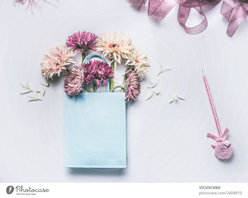 Blumenstrauß in Geschenktüte kaufen Stil Design Schreibtisch Feste & Feiern Valentinstag Muttertag Hochzeit Geburtstag Blatt Blüte Dekoration & Verzierung