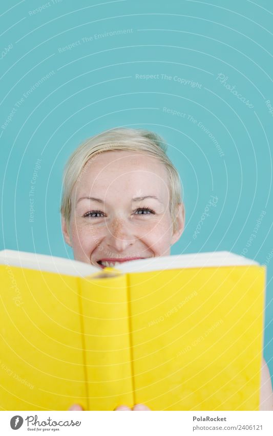#A# Humor Lektur Kunst Kunstwerk ästhetisch Buch gelb lachen Lächeln Freundlichkeit lernen Suche Leseratte vorlesen Buchmesse Bildung Erwachsenenbildung Wissen