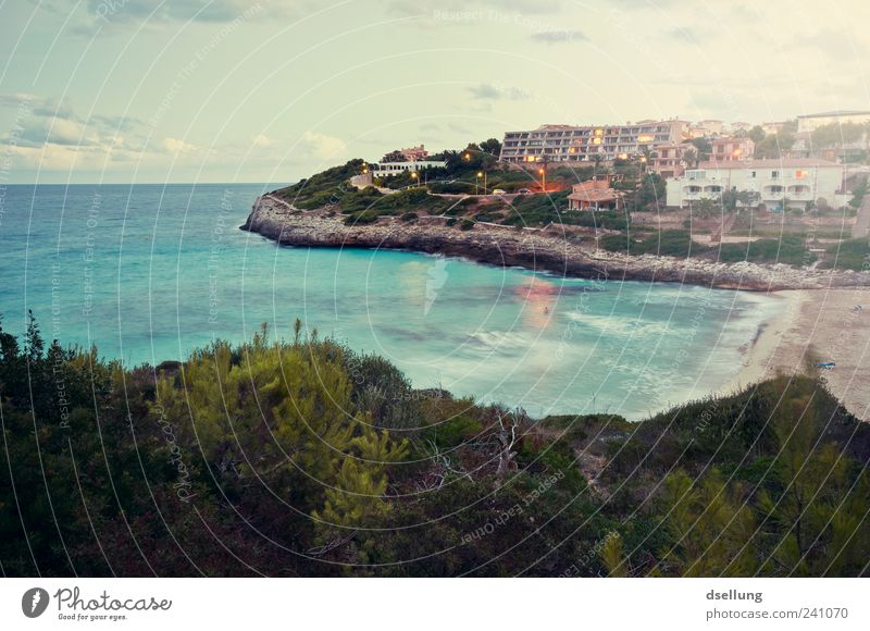 Mallorca XI Landschaft Pflanze Sonnenaufgang Sonnenuntergang Schönes Wetter Sträucher Wellen Küste Bucht Meer Mittelmeer Insel Cala Mandia schön blau braun grün
