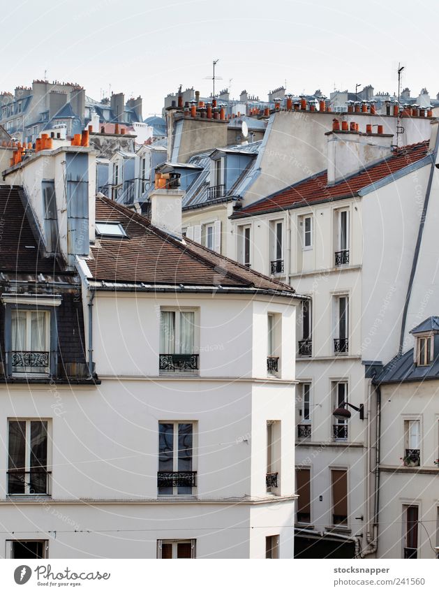 Paris alt Menschenleer Gebäude Franzosen Französisch Frankreich Haus Wohnhaus Montmartre