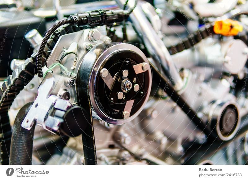 Lkw-Motor Motorkomponenten in der Pkw-Service-Inspektion Design Arbeit & Erwerbstätigkeit Beruf Fabrik Industrie Maschine Technik & Technologie Verkehr