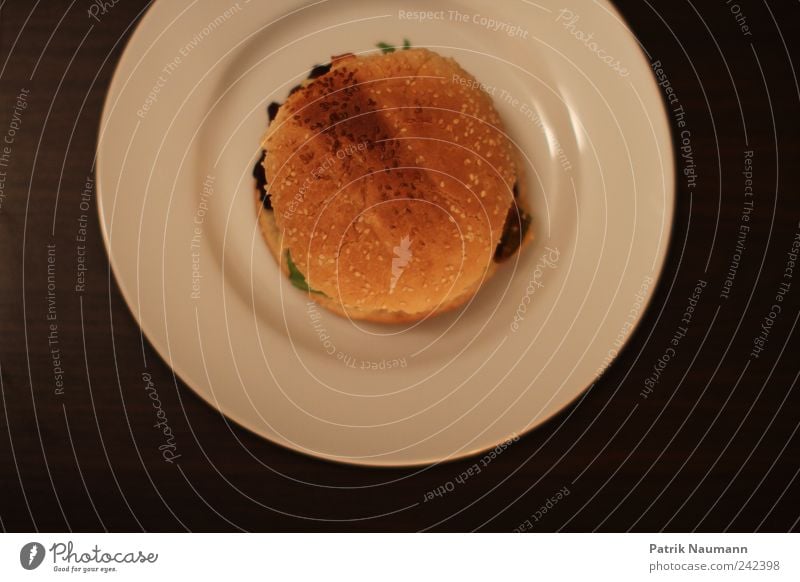 Burgermeister Fleisch Käse Gemüse Salat Salatbeilage Teigwaren Backwaren Brot Ernährung Fastfood Teller Stil Design Übergewicht Duft dick frisch heiß lecker