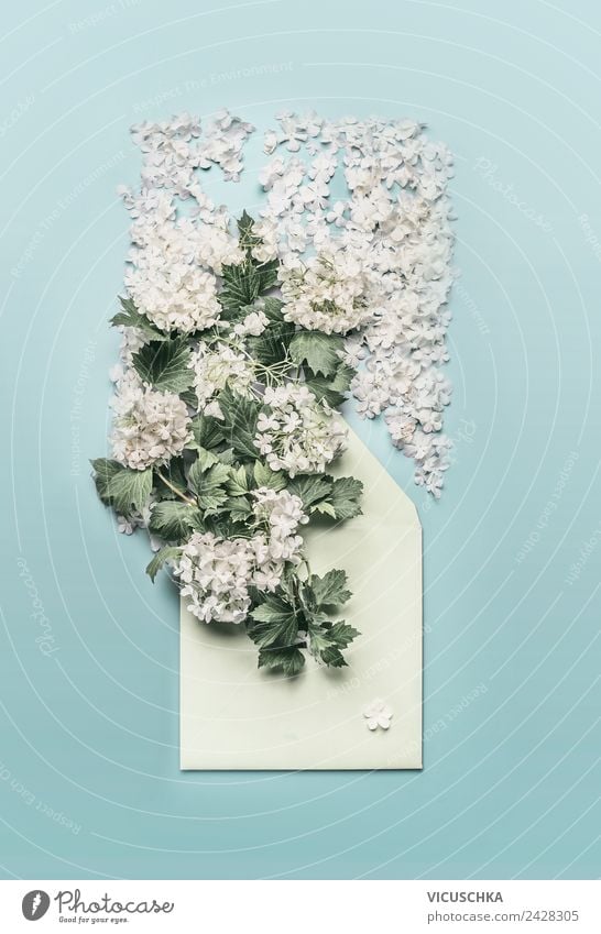 Briefumschlag dekoriert mit Blumen kaufen Stil Design Dekoration & Verzierung Feste & Feiern Valentinstag Muttertag Ostern Hochzeit Geburtstag E-Mail