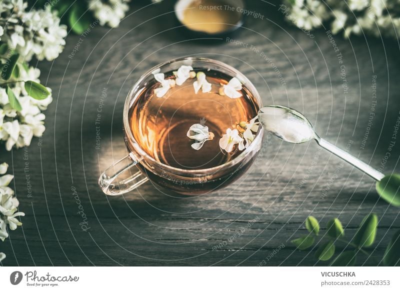 Akazienblüten Tee Getränk Heißgetränk Stil Design Gesundheit Gesundheitswesen Behandlung Alternativmedizin Gesunde Ernährung Häusliches Leben Natur Pflanze