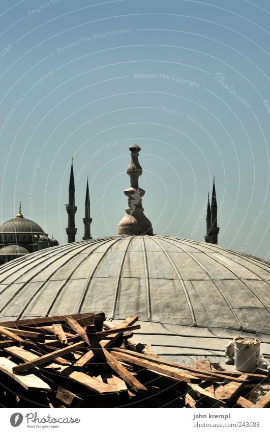 es gibt immer was zu tun Istanbul Türkei Hauptstadt Stadtzentrum Kirche Bauwerk Gebäude Architektur Moschee Sehenswürdigkeit Hagia Sophia Blaue Moschee bauen
