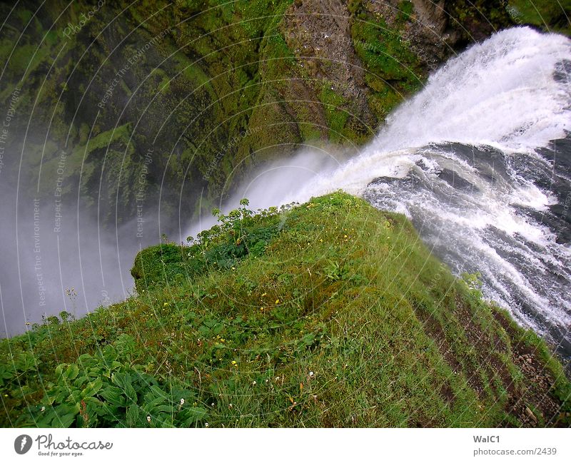 Skaftafell Nationalpark Island Umweltschutz unberührt grün Wiese Europa Wasser Wasserfall Natur Kraft Energiewirtschaft