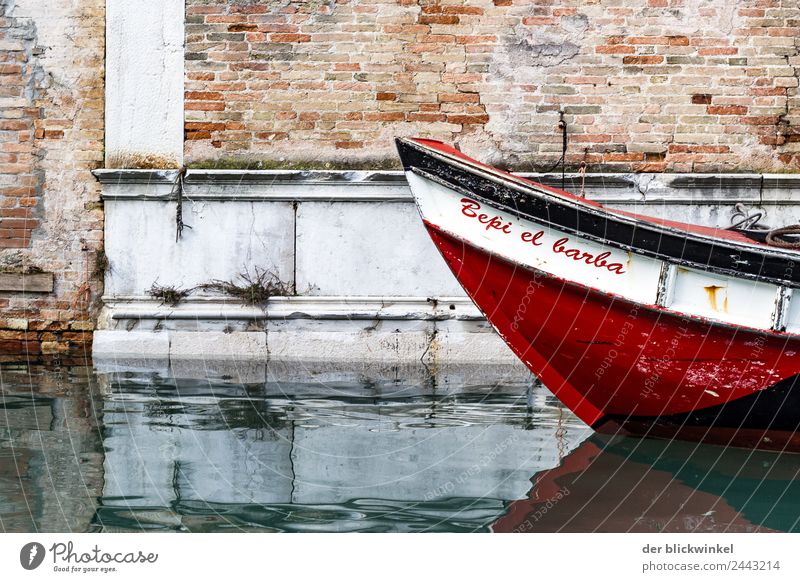 Bepi el Barba .... irgendwas mit Bart! Ferien & Urlaub & Reisen Tourismus Wasser Venedig Italien Europa Stadt Mauer Wand Fassade Motorboot Ruderboot
