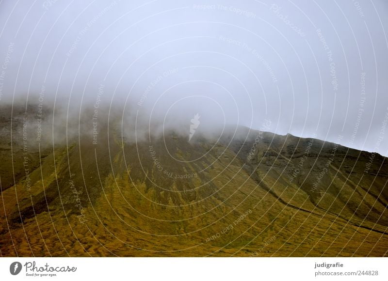 Island Umwelt Natur Landschaft Himmel Klima Hügel Berge u. Gebirge Vulkan bedrohlich dunkel natürlich Stimmung Farbfoto Gedeckte Farben Außenaufnahme