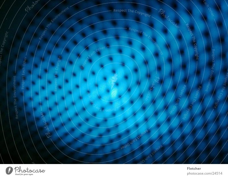 Struktur dunkel schwarz Loch Fototechnik blau Lampe Strukturen & Formen