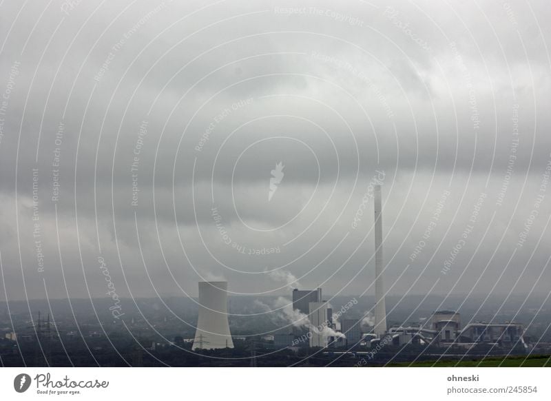 Trübe Aussichten Energiewirtschaft Kohlekraftwerk Energiekrise Industrie Heizkraftwerk Umwelt Luft Klima Klimawandel Wetter schlechtes Wetter Ruhrgebiet Stadt