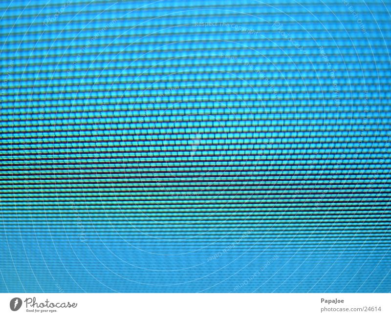 Mattscheibe Bildschirm Bildpunkt Fernseher Makroaufnahme Nahaufnahme Lochmaske blau