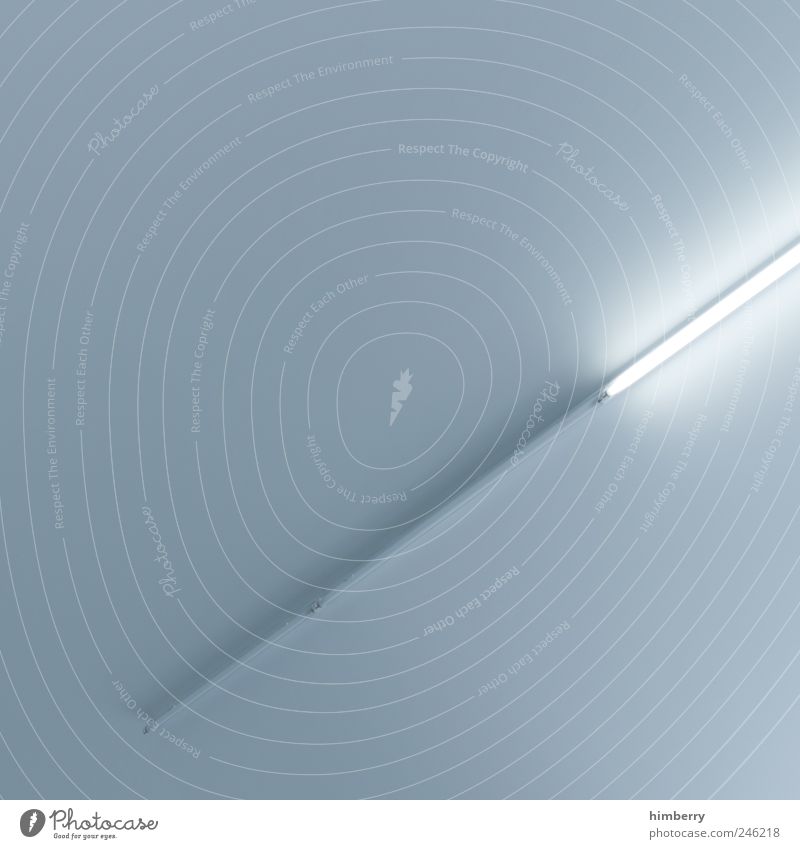 leuchtstoff Technik & Technologie Energiewirtschaft Erneuerbare Energie Sonnenenergie Energiekrise dünn hell blau weiß Erkenntnis Lampe Leuchtstoff