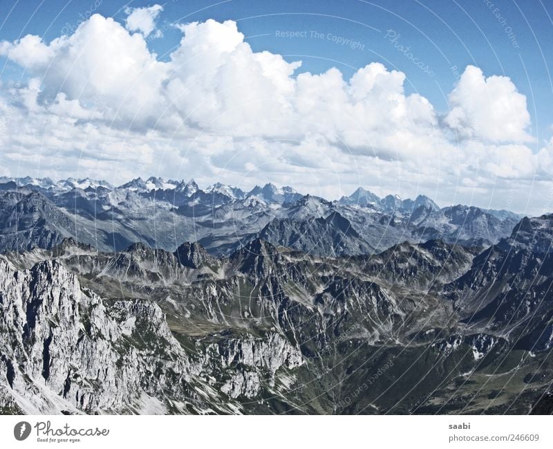 mountain views Natur Landschaft Himmel Wolken Alpen Berge u. Gebirge Unendlichkeit Erholung Freiheit Außenaufnahme Tag Panorama (Aussicht)