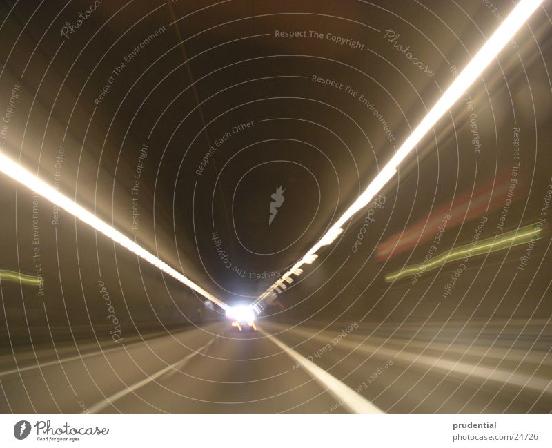 tunnel 1 Tunnel Licht Geschwindigkeit Verkehr Ende