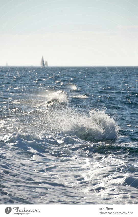 Das habt ihr verpasst! Wasser Himmel Schönes Wetter Wind Sturm Wellen Meer Ferne Segelboot Segeln Atlantik Bretagne Erholung Ferien & Urlaub & Reisen Hochsee