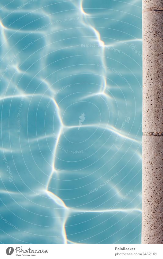 #A# Pool Kunst ästhetisch Wasser Wasseroberfläche Schwimmbad Sommer Sommerurlaub sommerlich Sommerferien Wassersport Wasserfarbe Wellen Sonnenstrahlen