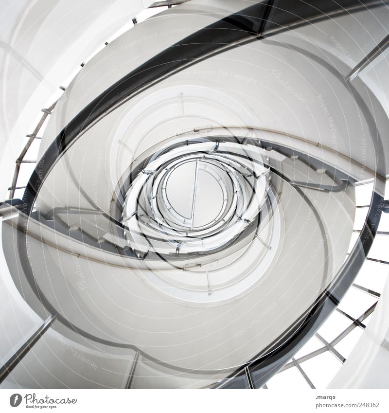 Eye elegant Stil Design Innenarchitektur Treppenhaus ästhetisch außergewöhnlich trendy hoch einzigartig rund verrückt modern Perspektive Symmetrie Verzweiflung