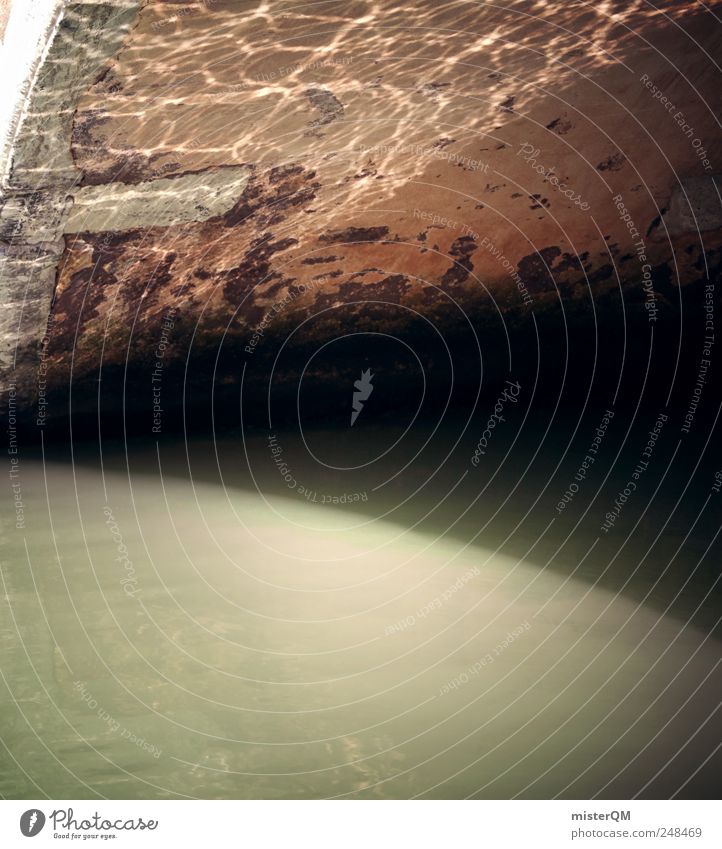 Bridge. Umwelt ästhetisch Brücke Brückenpfeiler Brückenkonstruktion Venedig Italien Wasserspiegelung Lichtspiel Reflexion & Spiegelung Wasseroberfläche