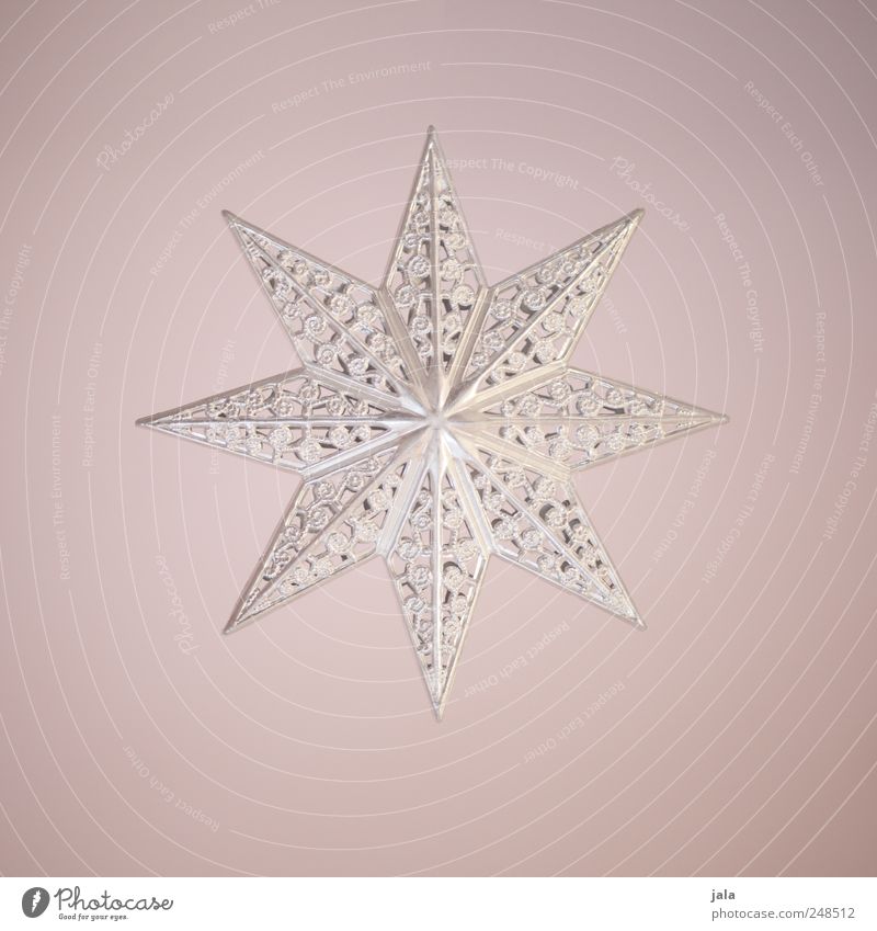 stern Dekoration & Verzierung Kitsch Krimskrams Stern (Symbol) Metall ästhetisch glänzend rosa silber Farbfoto Innenaufnahme Menschenleer Textfreiraum links