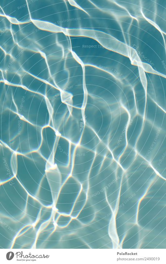 #A# Poolblau Kunst ästhetisch Wasser Wasseroberfläche Wassersport Schwimmbad Hotelpool Lichtspiel Lichtschein Ferien & Urlaub & Reisen Sommer Urlaubsfoto