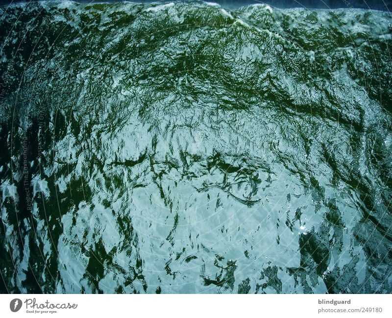 Holy Water Tier Wasser Sommer Schifffahrt Flüssigkeit blau grün schwarz fließen Wellen Strukturen & Formen Farbfoto Außenaufnahme Experiment Menschenleer Tag