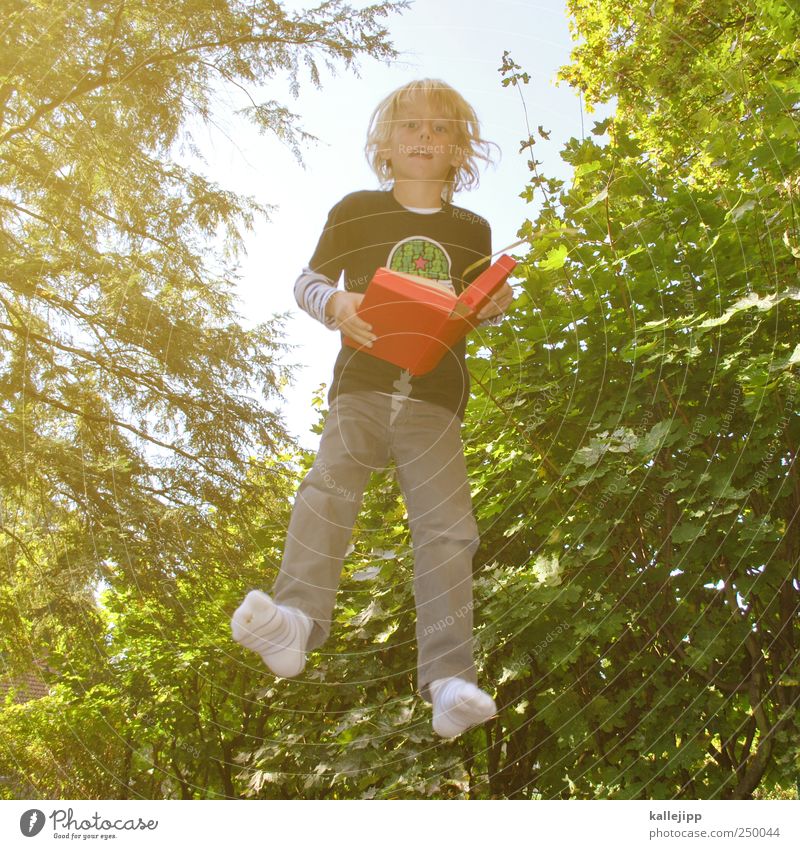 orakel Kindererziehung Bildung lernen Mensch Junge 1 3-8 Jahre Kindheit Umwelt Natur Landschaft Pflanze Tier Baum Garten lesen Spielen springen hüpfen Schweben