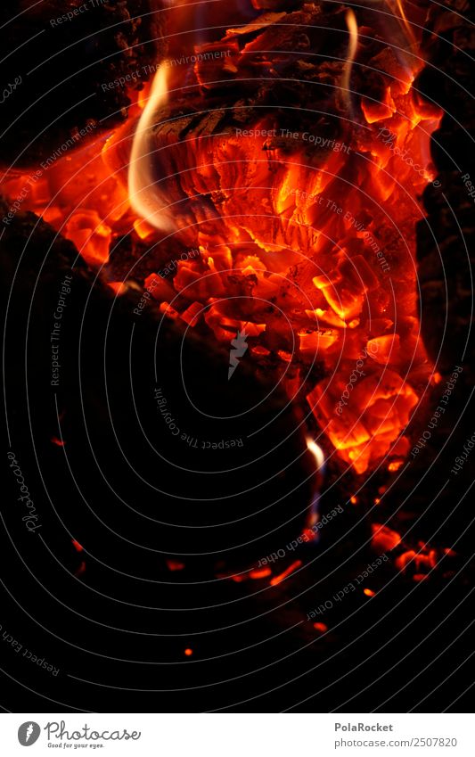 #A# Feurio II Feuer ästhetisch Brand Feuerstelle Lagerfeuerstimmung Glut heiß Wärme Farbfoto Gedeckte Farben Außenaufnahme Detailaufnahme Experiment abstrakt