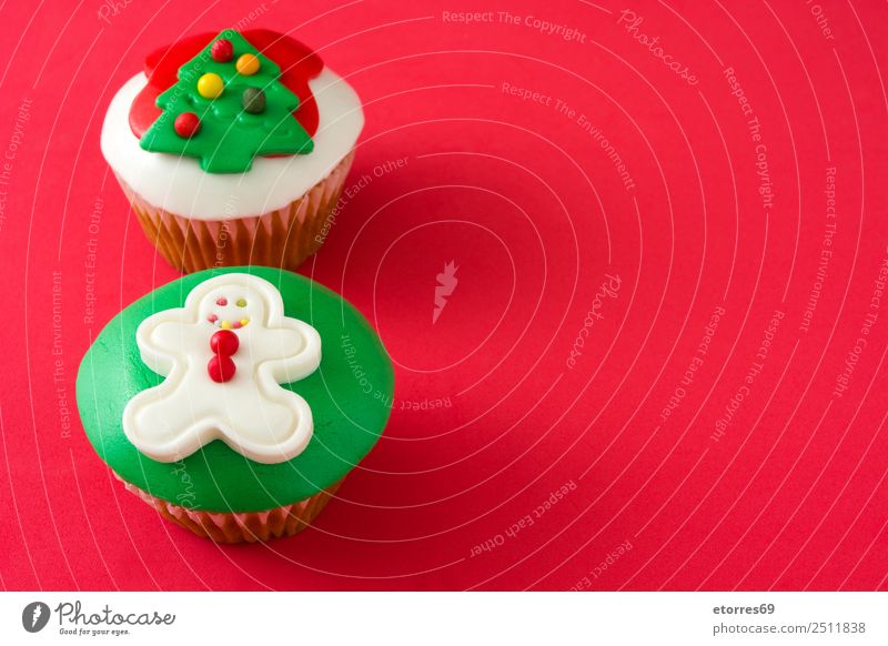 Chirstmas Muffins Kuchen Lebensmittel Foodfotografie Speise Backwaren Dessert Gesunde Ernährung Dekoration & Verzierung Feste & Feiern Weihnachten & Advent