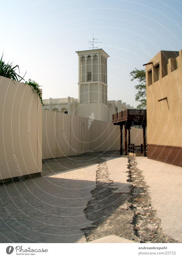 Dubai der alt&#101;r Kern Haus Glocke Moschee Licht Physik Religion & Glaube Tempel Gotteshäuser Turm Wege & Pfade Wärme