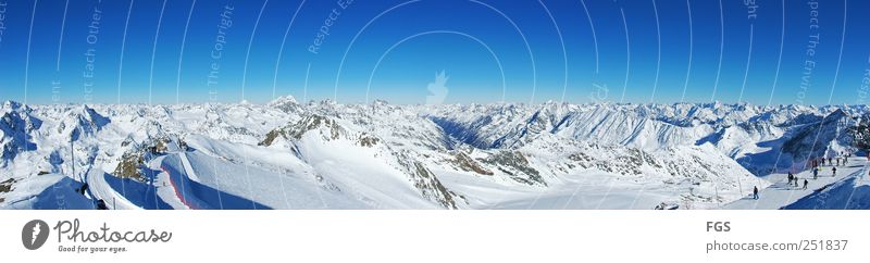 Pitztal #1 Freude Zufriedenheit Erholung ruhig Freizeit & Hobby Ferien & Urlaub & Reisen Winter Winterurlaub Skier Skipiste Mensch Menschengruppe Natur