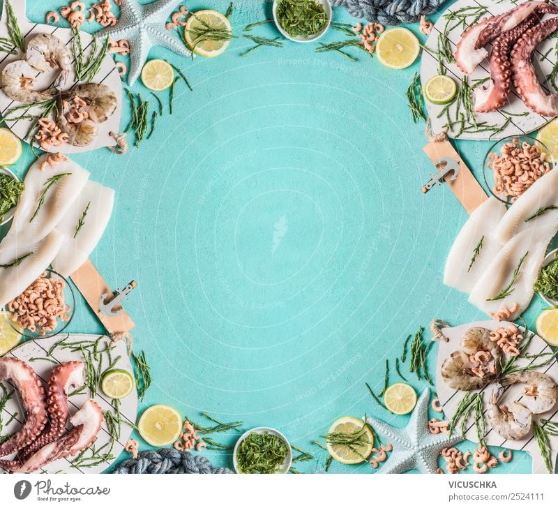 Meeresfrüchte Hintergrund Lebensmittel Ernährung Mittagessen Abendessen Festessen kaufen Stil Design Gesunde Ernährung Restaurant Hintergrundbild Garnelen