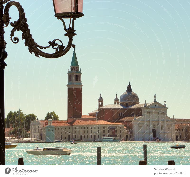 San Giorgio Maggiore Ferien & Urlaub & Reisen Tourismus Ausflug Sightseeing Städtereise Kultur Wasser Klimawandel Venedig Italien Europa Hafenstadt Stadtzentrum
