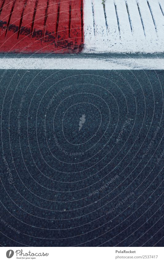 #A# Rennen Rot-Weiß Kunst ästhetisch Rennsport Kurve Rennbahn Bremse Geschwindigkeit Geschwindigkeitsrausch Formel 1 Farbfoto Gedeckte Farben Außenaufnahme