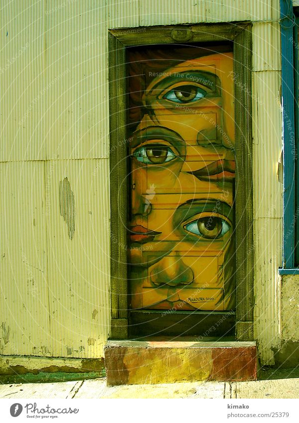 Valparaiso Tür Kunst Valparaíso Architektur Farbe Sudamérica América dooor paint Chile.