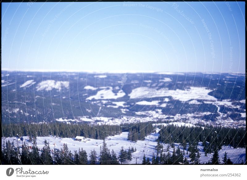 irgendwo in Norwegen Freizeit & Hobby Ferien & Urlaub & Reisen Tourismus Winter Schnee Winterurlaub Berge u. Gebirge Natur Landschaft Horizont Schönes Wetter