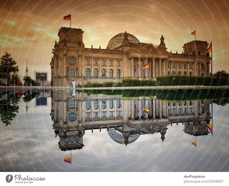 Morgens am Reichstag Ferien & Urlaub & Reisen Tourismus Ausflug Freiheit Sightseeing Städtereise Sommer Hauptstadt Sehenswürdigkeit Wahrzeichen Denkmal