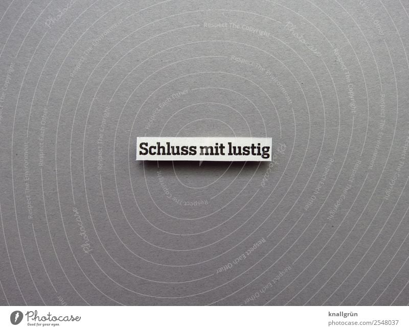 Schluss Mit Lustig Ernst Ein Lizenzfreies Stock Foto Von Photocase