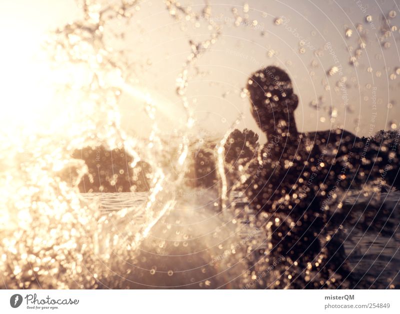 Mein absoluter Platsch-Ernst. Kunst ästhetisch Wassertropfen Wasseroberfläche Meerwasser spritzen Sommer Sommerurlaub Freibad Schwimmen & Baden Urlaubsstimmung