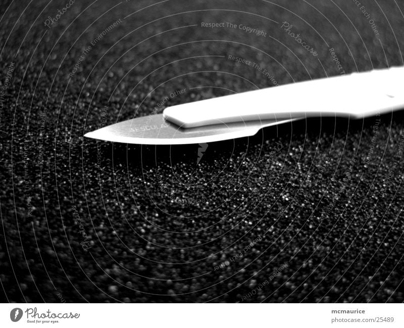skalpell b/w Skalpell Handwerk Makroaufnahme Messer Schwarzweißfoto Kontrast Klinge Scharfer Gegenstand