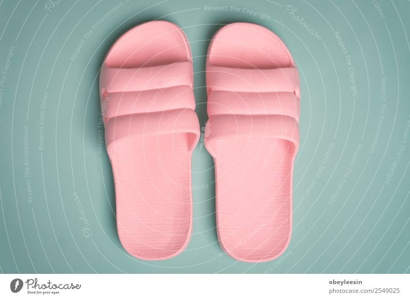Rosa Flip Flop Schuhe perfekt für eine junge Dame Erholung Freizeit & Hobby Ferien & Urlaub & Reisen Sommer Sonne Strand Frau Erwachsene Fuß Mode Hausschuhe