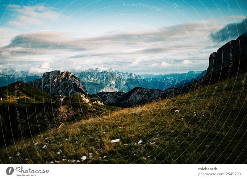 alpine Aussichten Ferien & Urlaub & Reisen Ausflug Abenteuer Ferne Freiheit Berge u. Gebirge wandern Umwelt Natur Landschaft Erde Himmel Wolken Klima