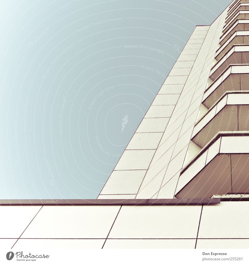 Sunny Side Hochhaus Architektur Linie Ordnung Grafik u. Illustration graphisch Fenster Columbuscenter Strukturen & Formen abstrakt Geometrie aufräumen