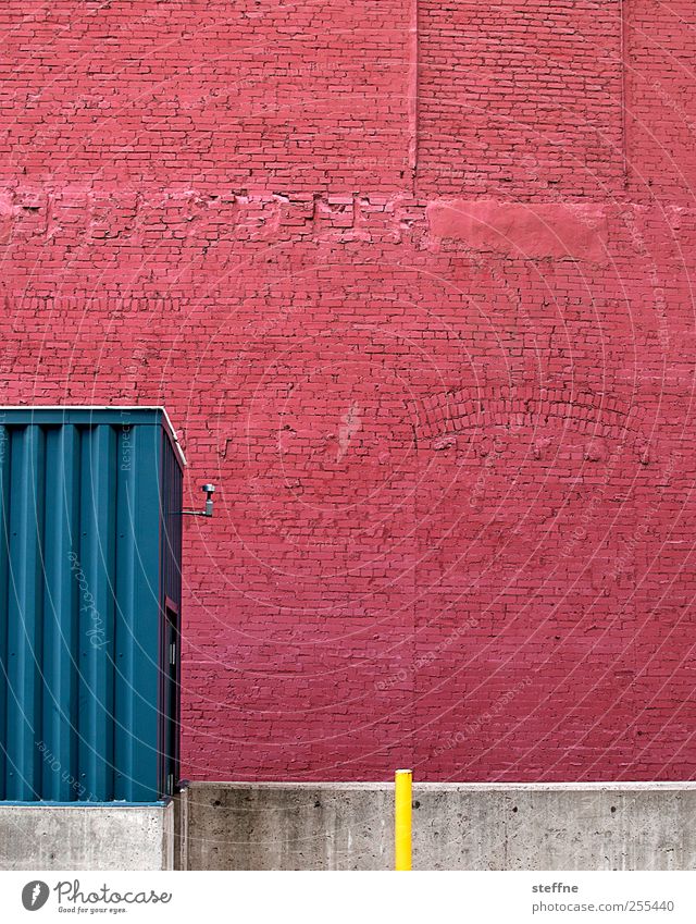 für dich solls bunte bilder regnen St. Louis USA Haus Industrieanlage Gebäude Mauer Wand Fassade Lebensfreude mehrfarbig rot Backsteinfassade graphisch Farbfoto