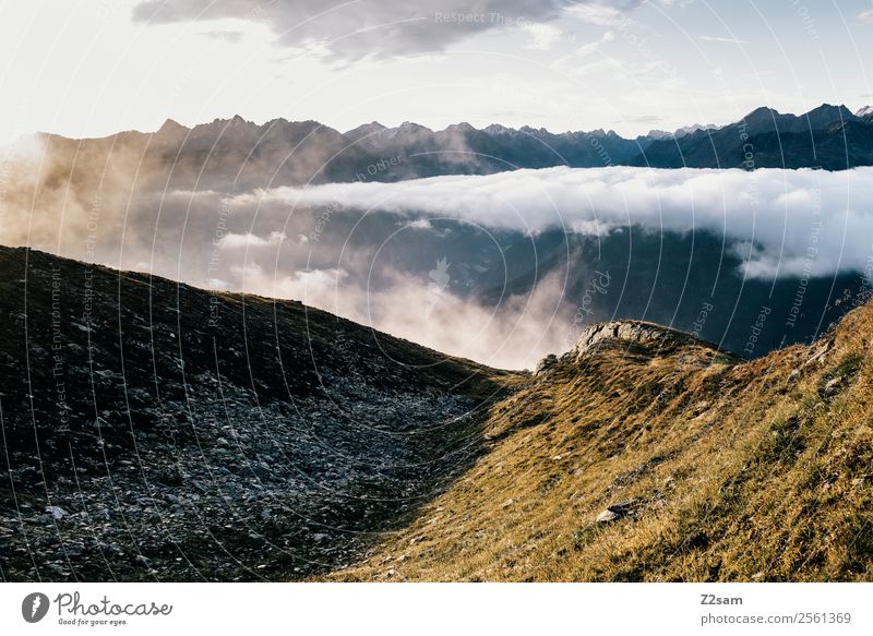 Sonnenaufgang | Alpen | Gipfel Abenteuer Berge u. Gebirge wandern Natur Landschaft Himmel Wolken Sonnenuntergang Schönes Wetter ästhetisch gigantisch