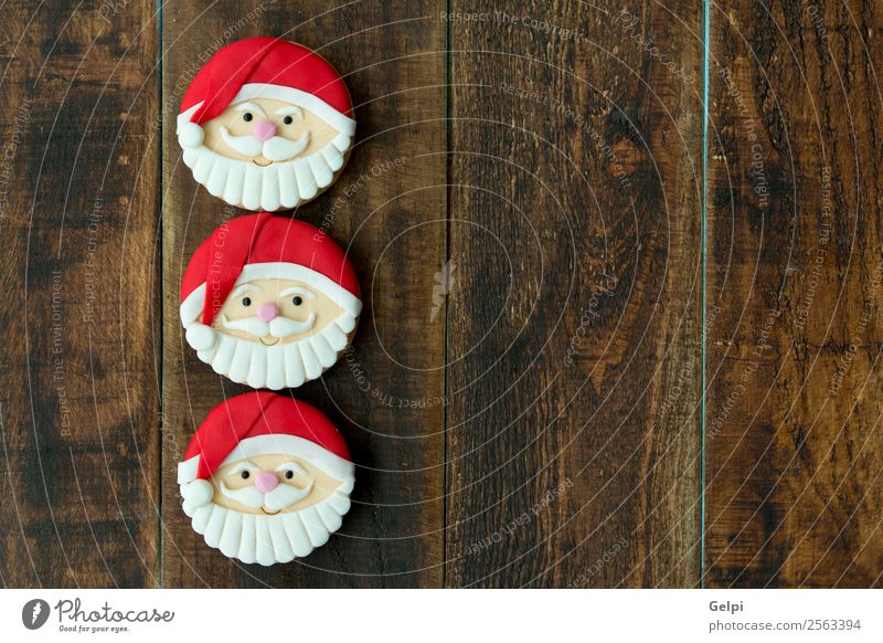 Leckere Weihnachtskekse Dessert Kräuter & Gewürze Winter Dekoration & Verzierung Tisch Feste & Feiern Weihnachten & Advent Holz Ornament lecker braun rot